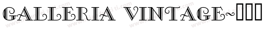 Galleria Vintage字体转换